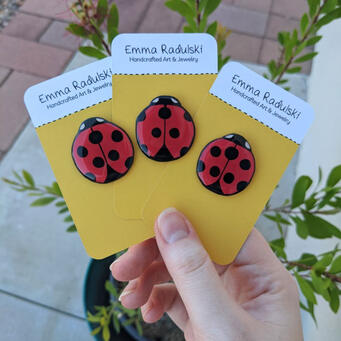 Ladybug Pins